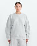 Cocoon Crewneck Sweatshirt in Heather Grey
