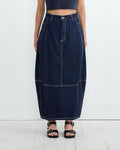 Dusk Denim Skirt in Navy