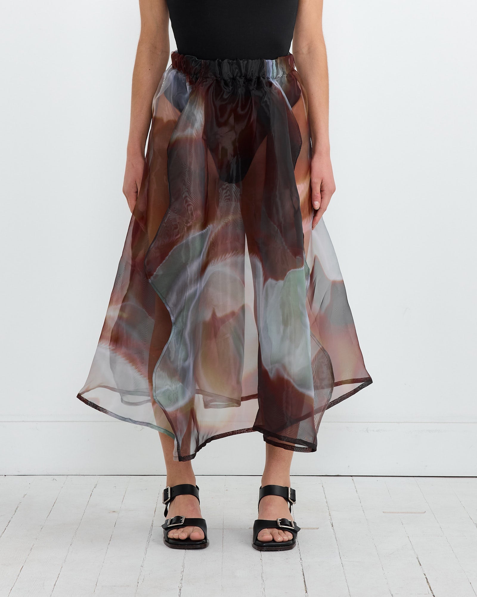 Octo Skirt in Brown Clapping Oysters