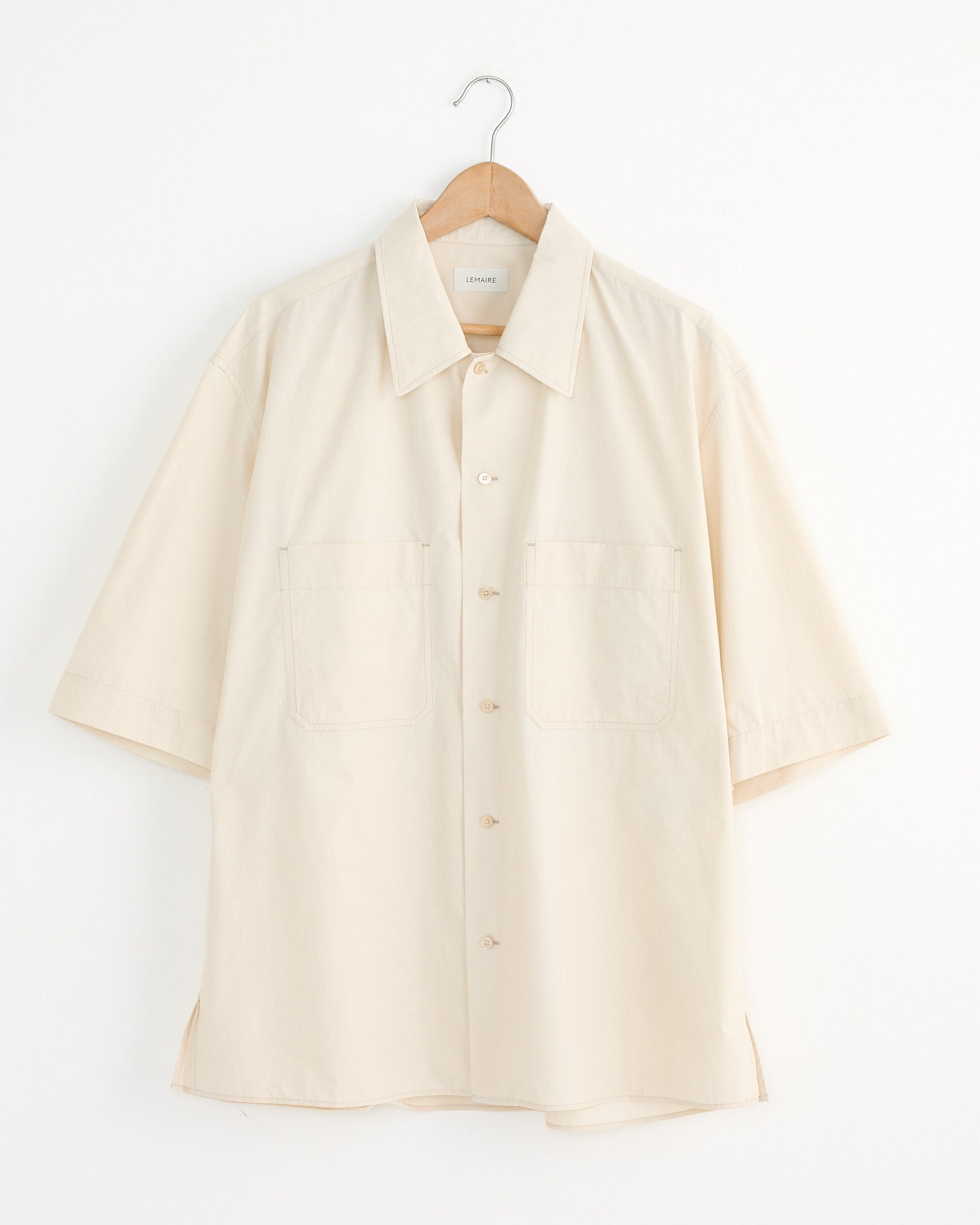 Convertible Shirt in Warm Beige