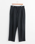 Drawstring Pleated Pant in Black