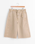 Twisted Short in Natural Beige