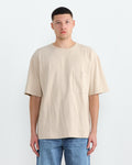 Boxy T-Shirt in Warm Beige