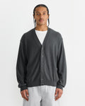 Relaxed Twisted Cardigan in Carbon