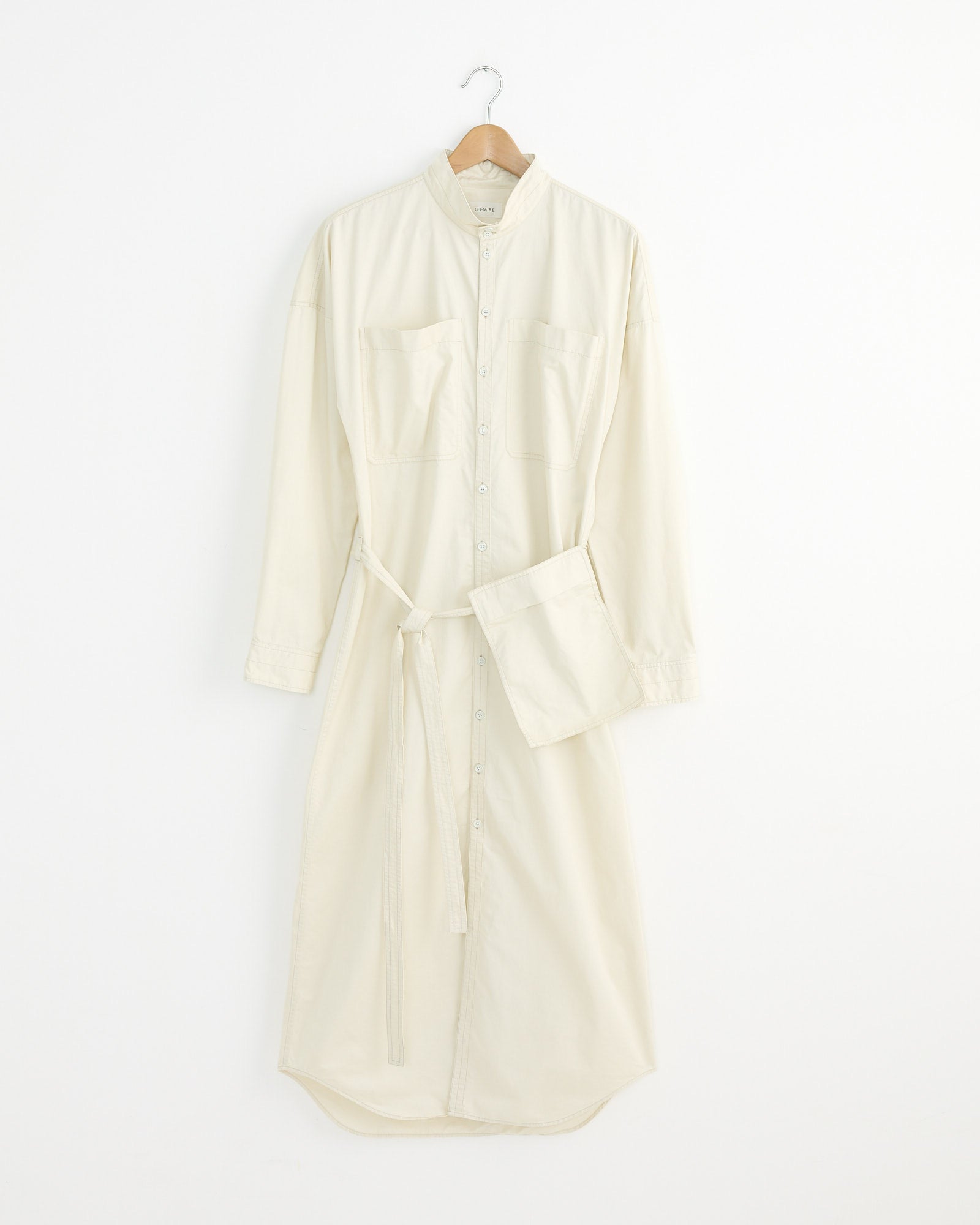 Long Shirt Dress in Creamy White