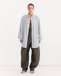 Relaxed Shirt in Snowy Blue Grey