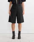 Twisted Tailored Shorts in Black