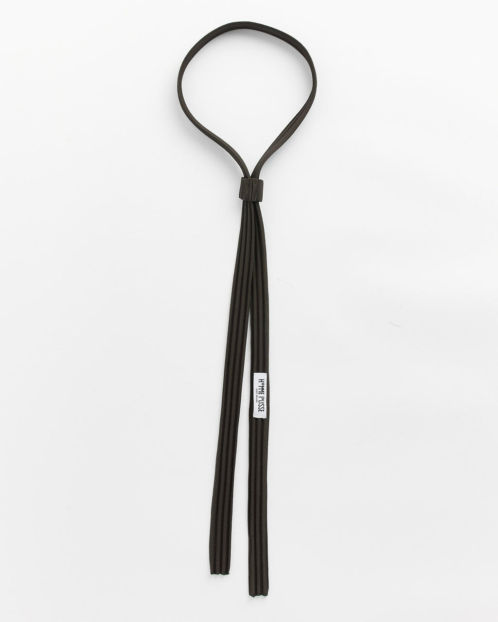 Pleats Tie in Mud Brown