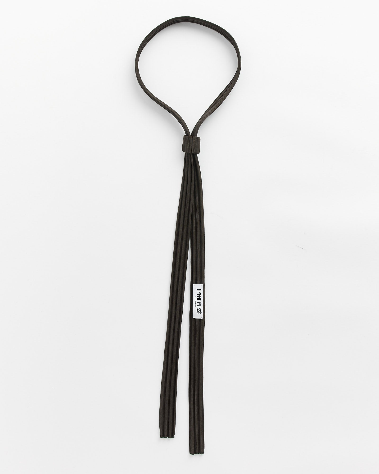 Pleats Tie in Mud Brown