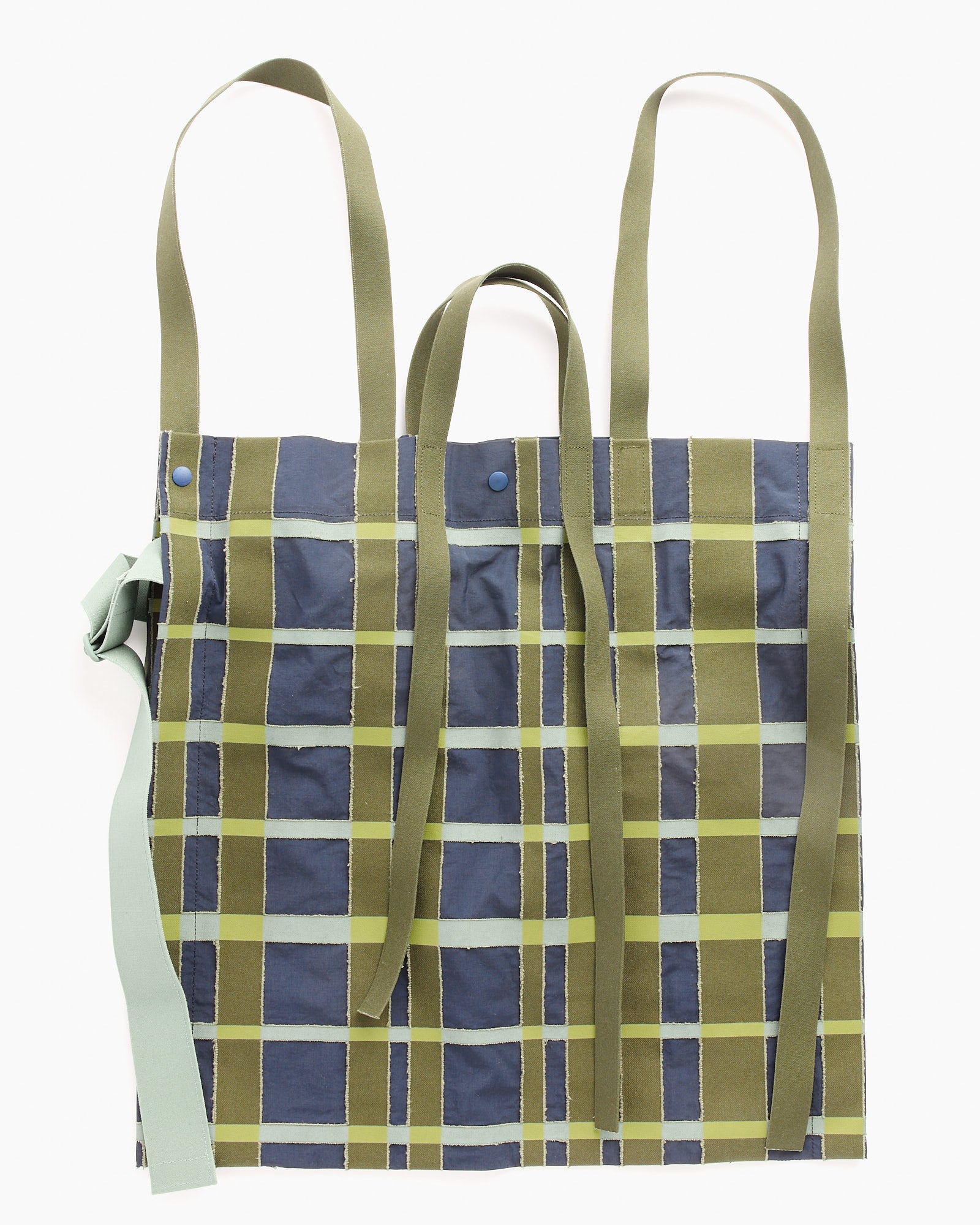 Windswept Plaid Bag in Navy