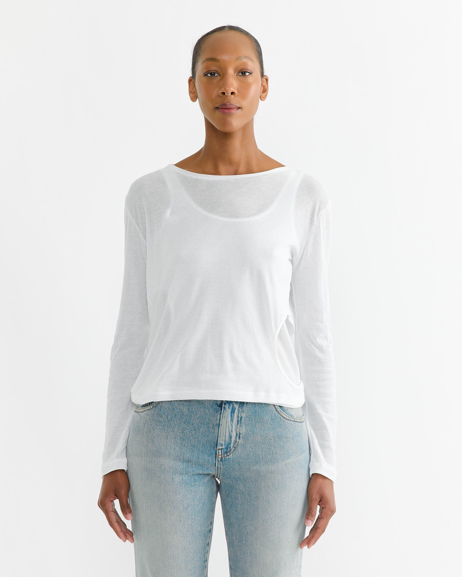 Rei Long Sleeve T-Shirt in White