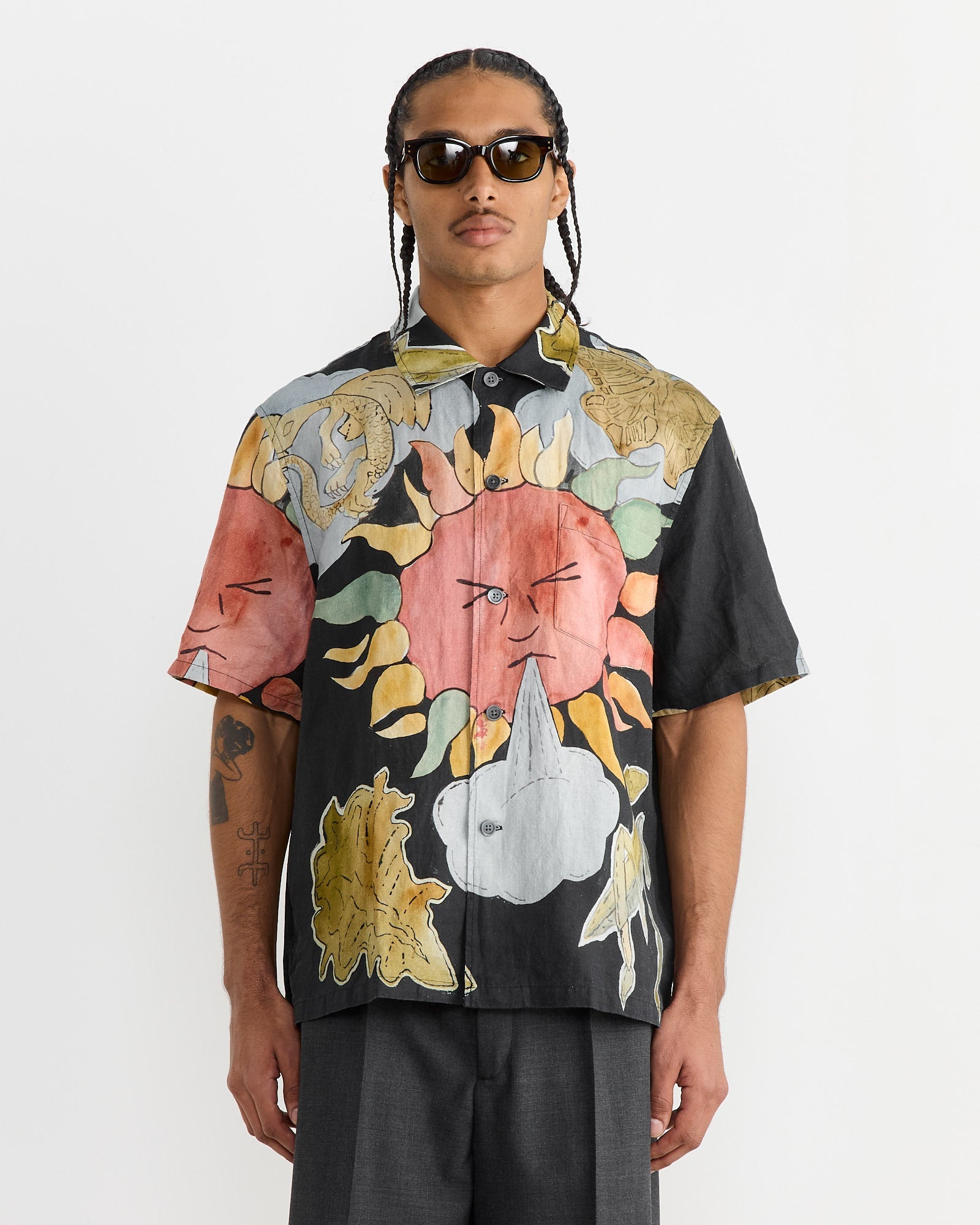 Box Shirt in Solar Power Print