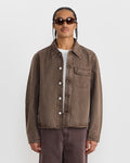 Cut Rebirth Jacket in Choco Overdye