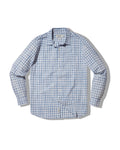 Space Dyed Gingham Shirt - Sky Blue