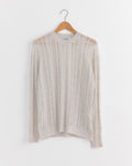 Formal Roundneck Top in Cloud Grey