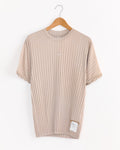 AuraLite Pleated T-Shirt in Mineral Dune
