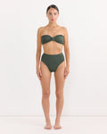 Ruby Bikini in Metallic Khaki