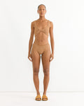 Juno Bikini in Metallic Cocoa