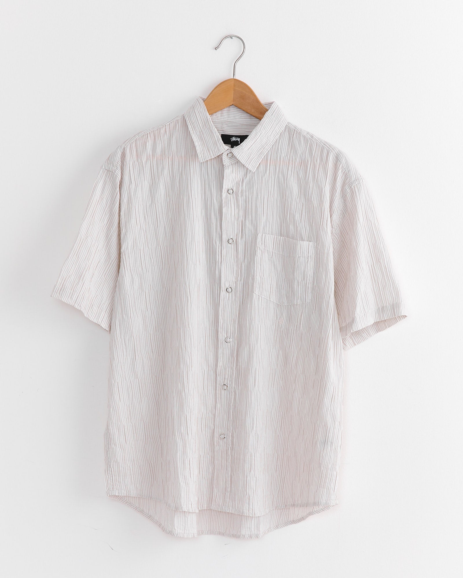 Wavy Striped Shirt in Natural