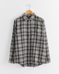Motif Plaid Shirt in Grey