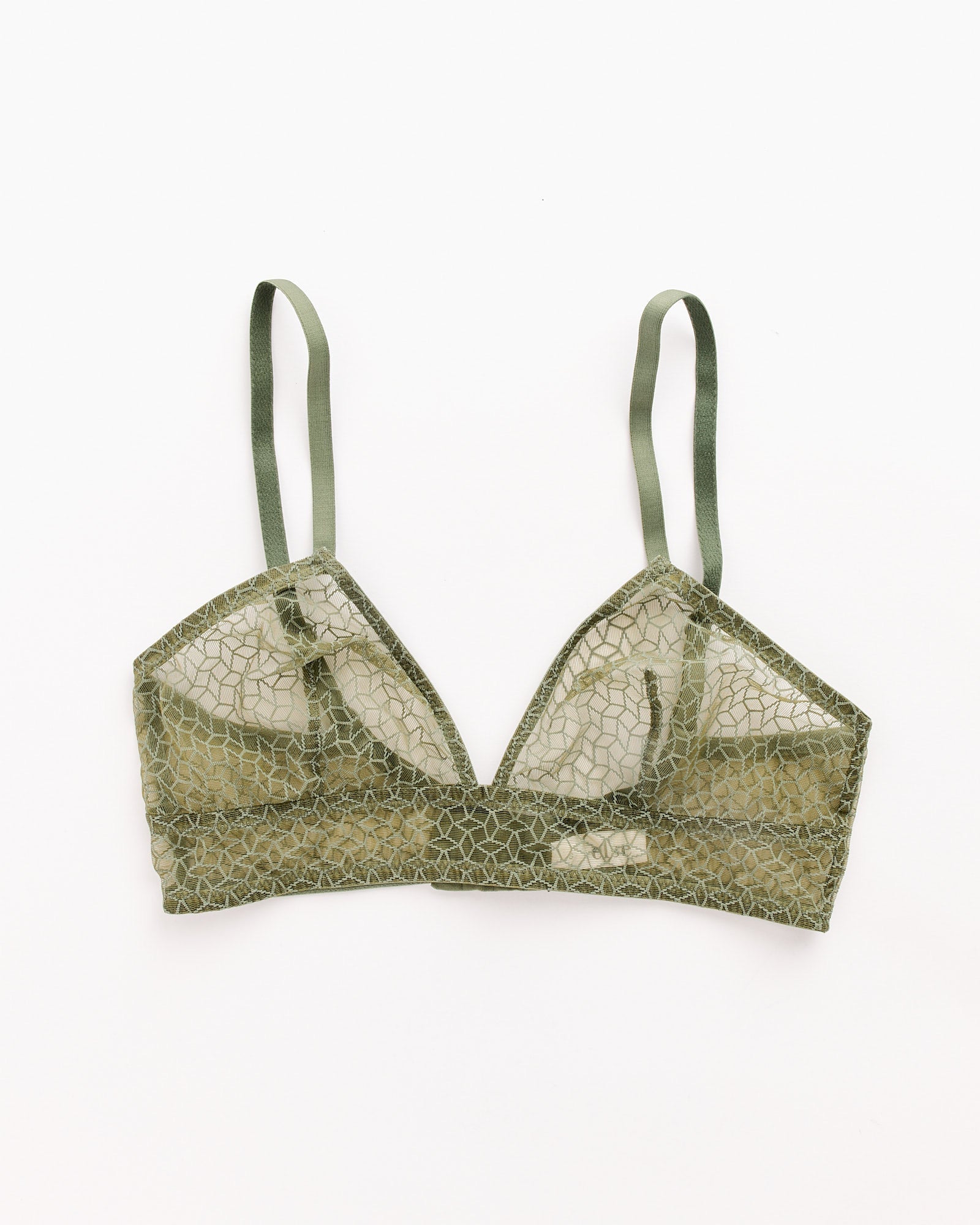 Kaleidoscope Soft Triangle Bra in Olive