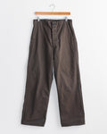 Wide Fit French Work Pant in Coffee Brown