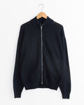 Zipped Cardigan in Black