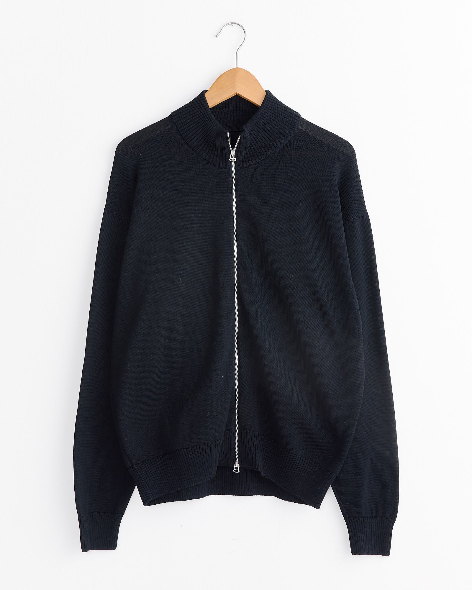 Zipped Cardigan in Black