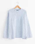 Jog Round Neck Sweater in White