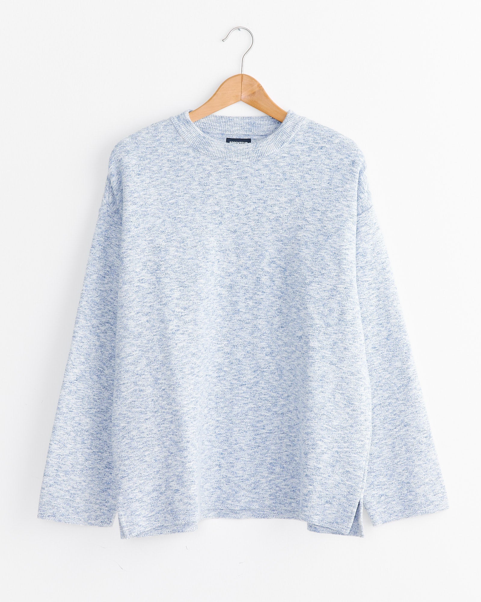 Jog Round Neck Sweater in White
