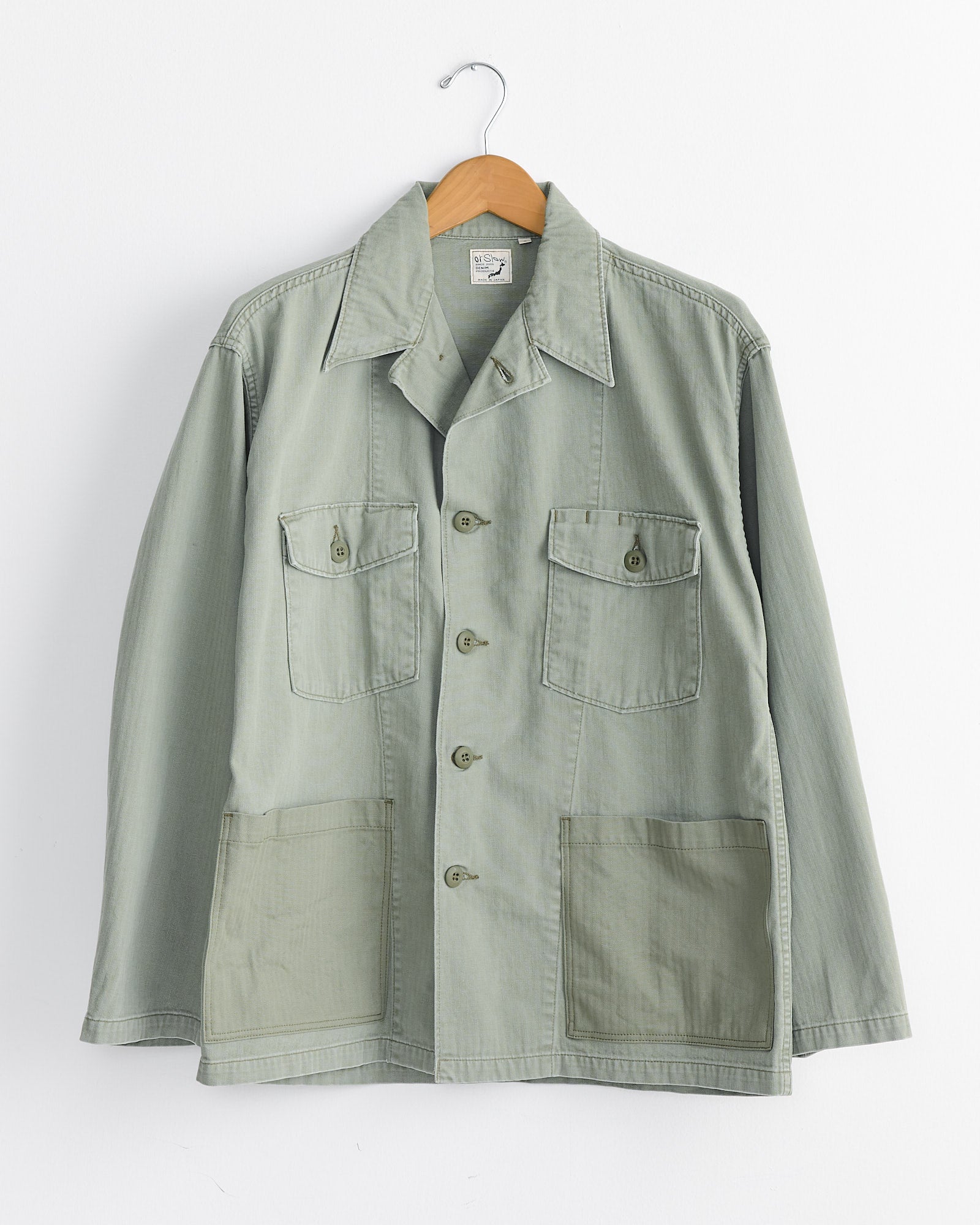 4 Pockets U.S Army Shirt Jacket in Green