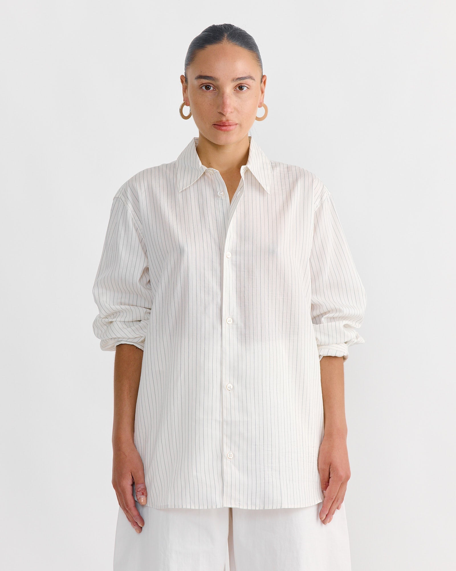 View Shirt in Ecru/Black