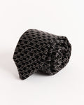 Formal Tie in Black/Grey Ladder
