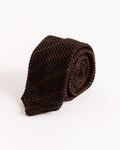 Formal Tie in Chestnut Stripe