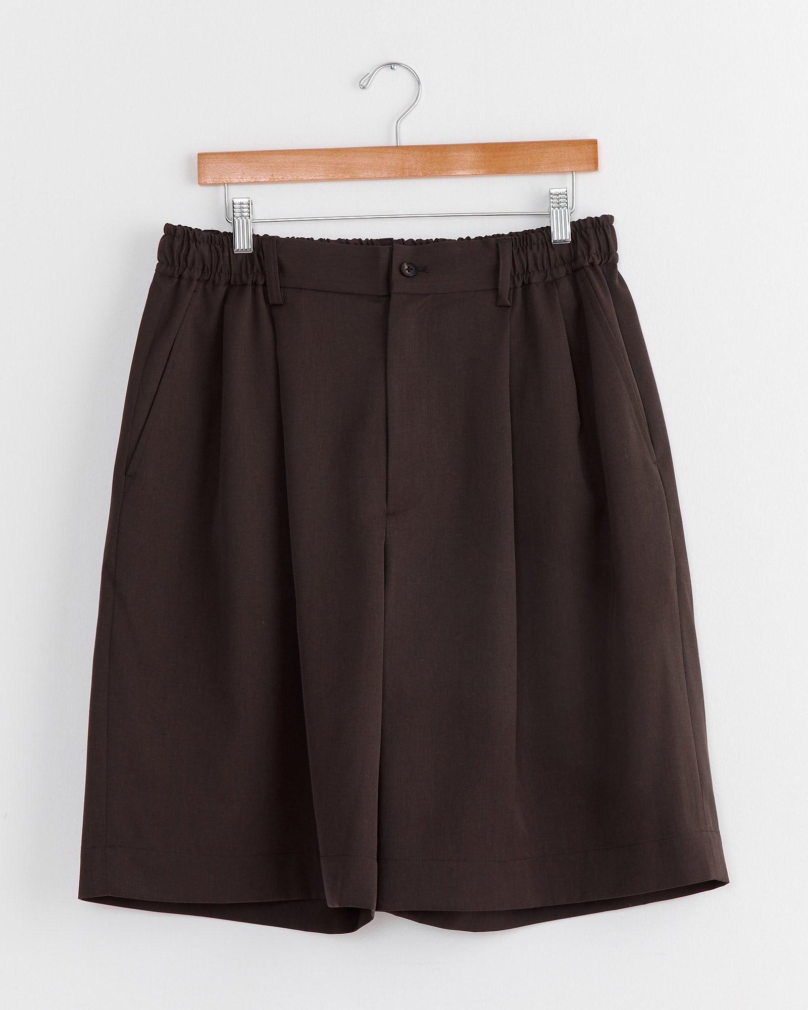 Wide Easy Short in Grey Khaki