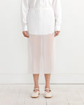 Sheer Maxi Pencil Skirt in White