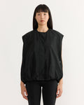 Nylon Blousant Vest in Black