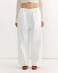 Square Pocket Pant in White