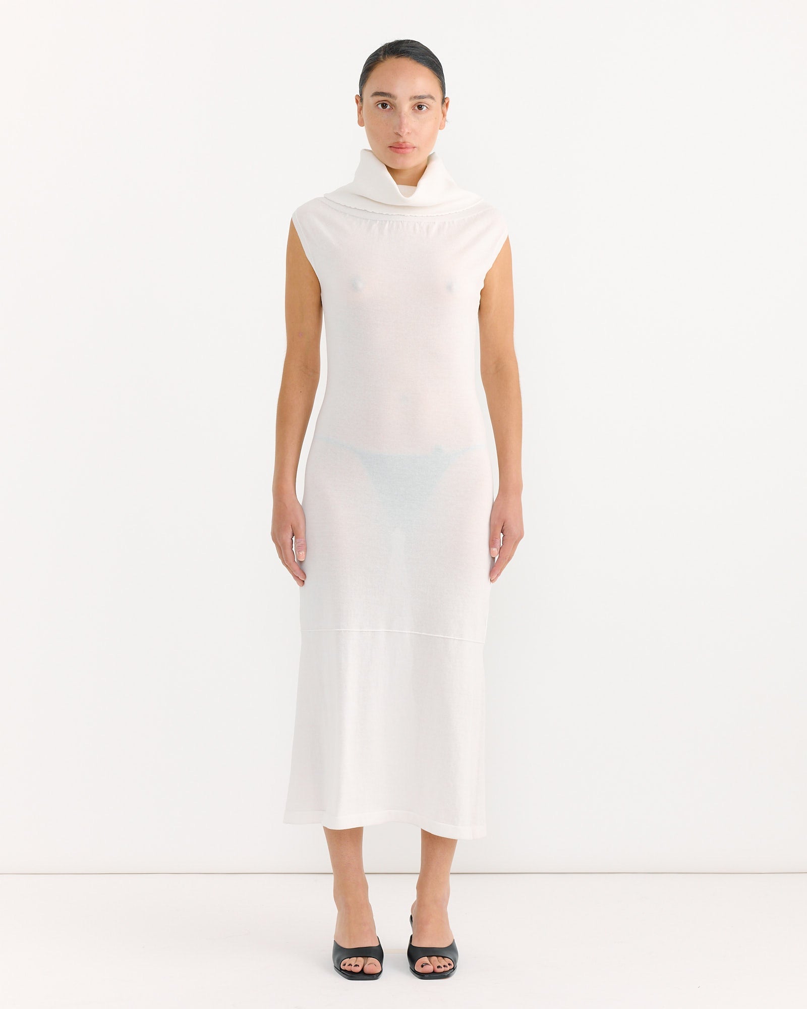 Cover Dress in Bone