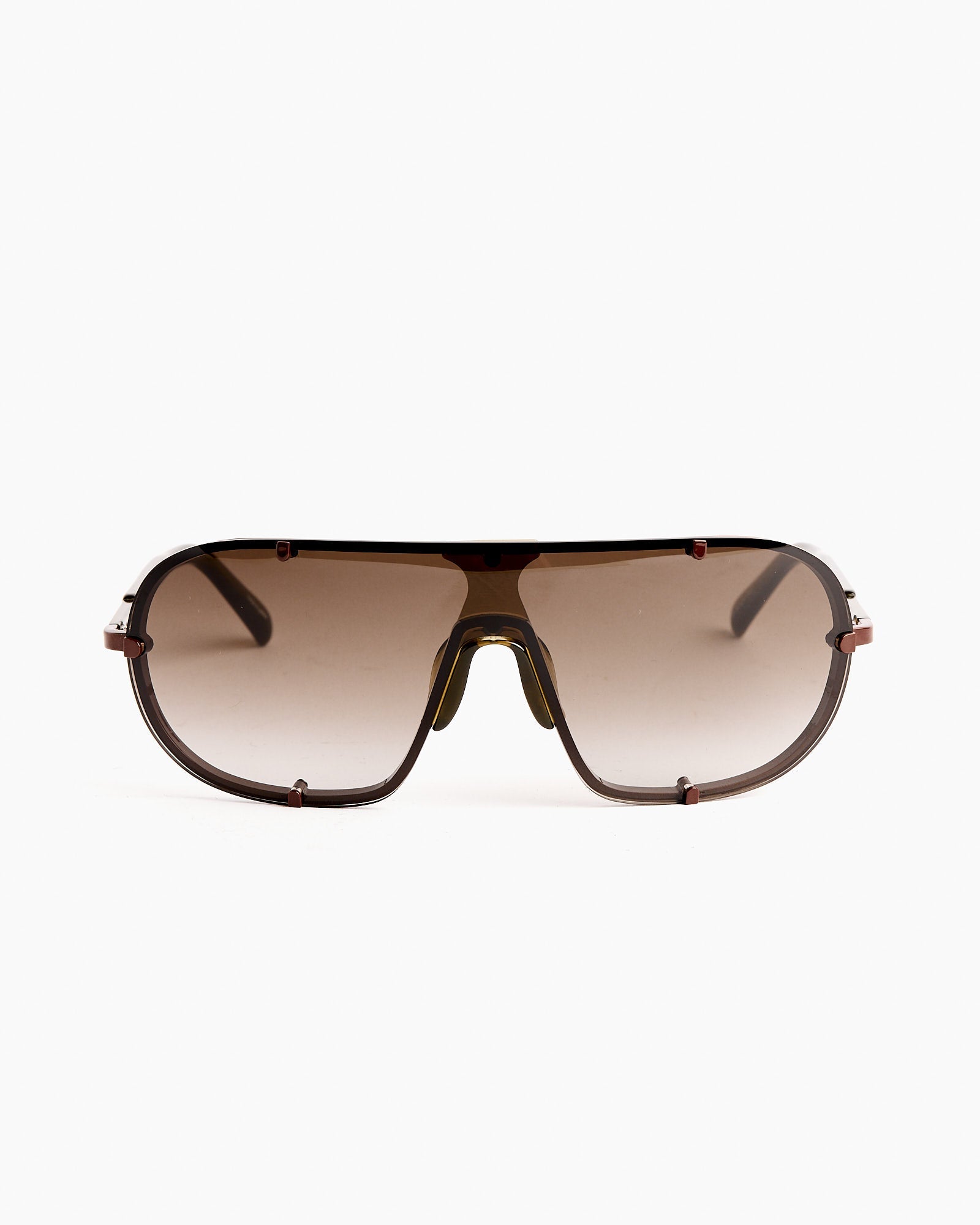 Shield Sunglasses in C5 Rust/Ocra