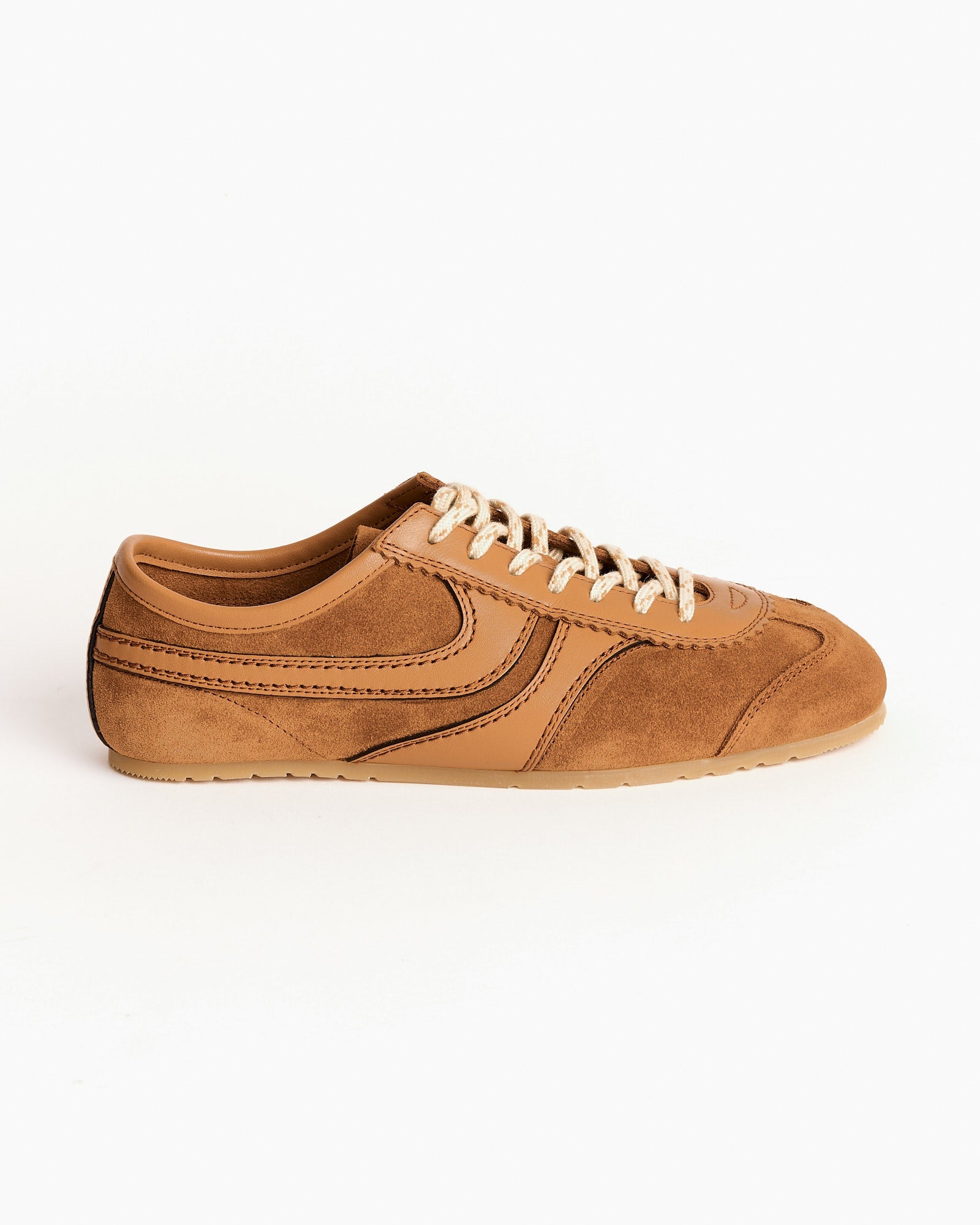 Suede Sneakers in Tan