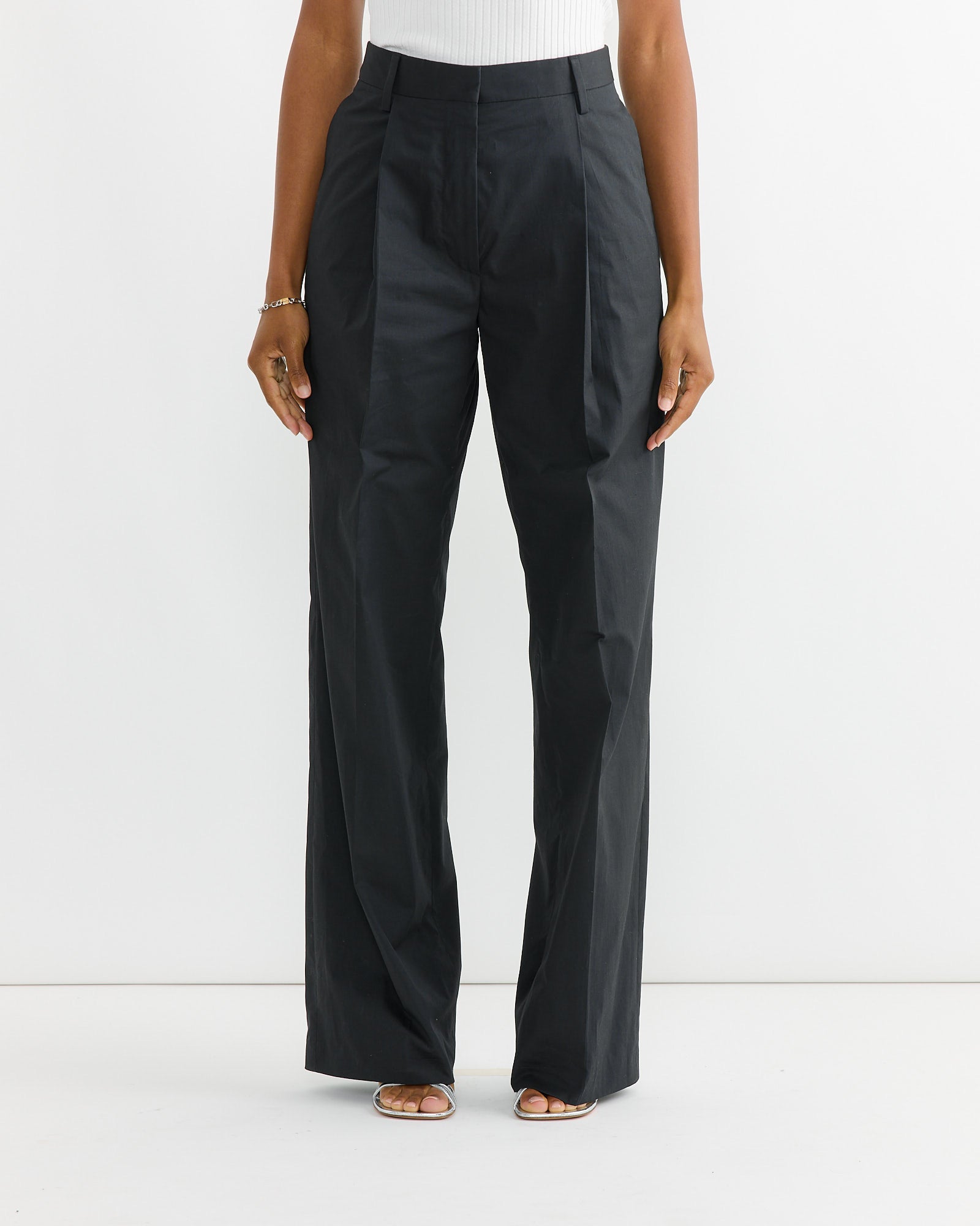 Pleated Pant in Black