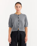 Cotton & Cashmere Top in Grey