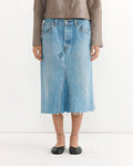 Reworked Vintage Skirt in Vintage Indigo