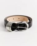 Hollyhock Belt in Black/Silver