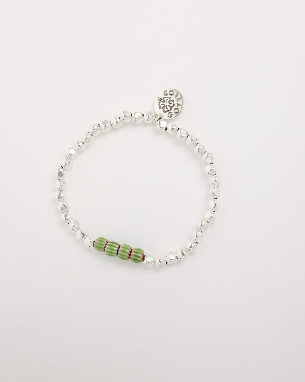 Edition 2 Green/Red Bracelet in Silver Plated
