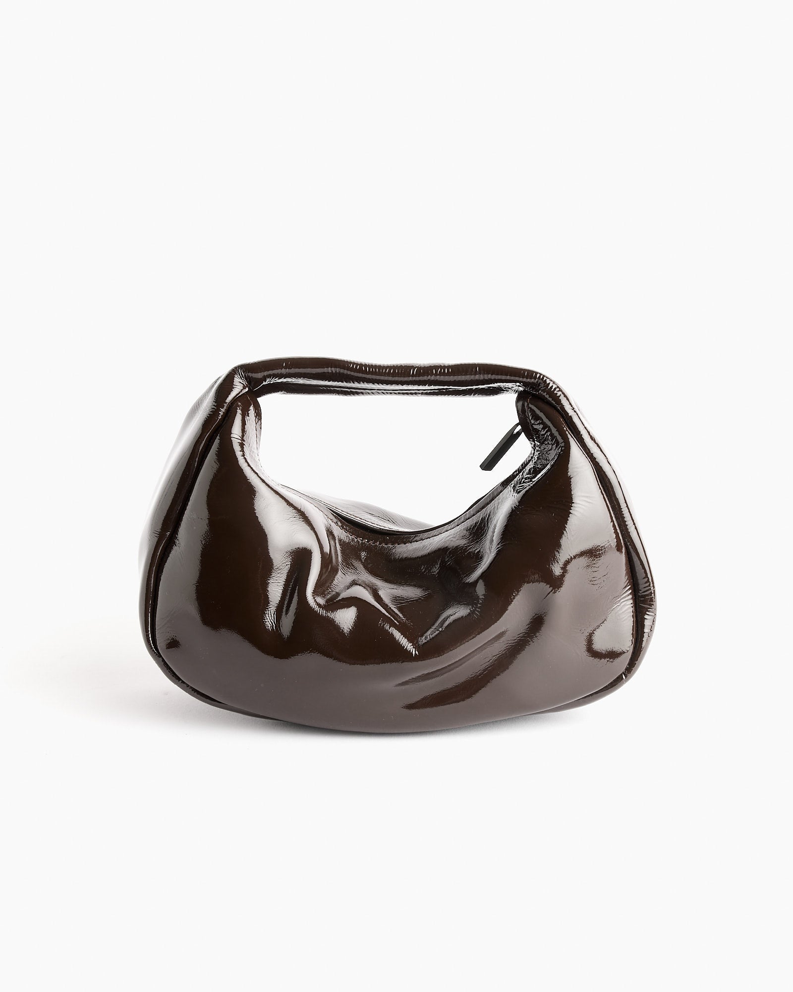 Mini Bon Bon Bag in Patent Fudge