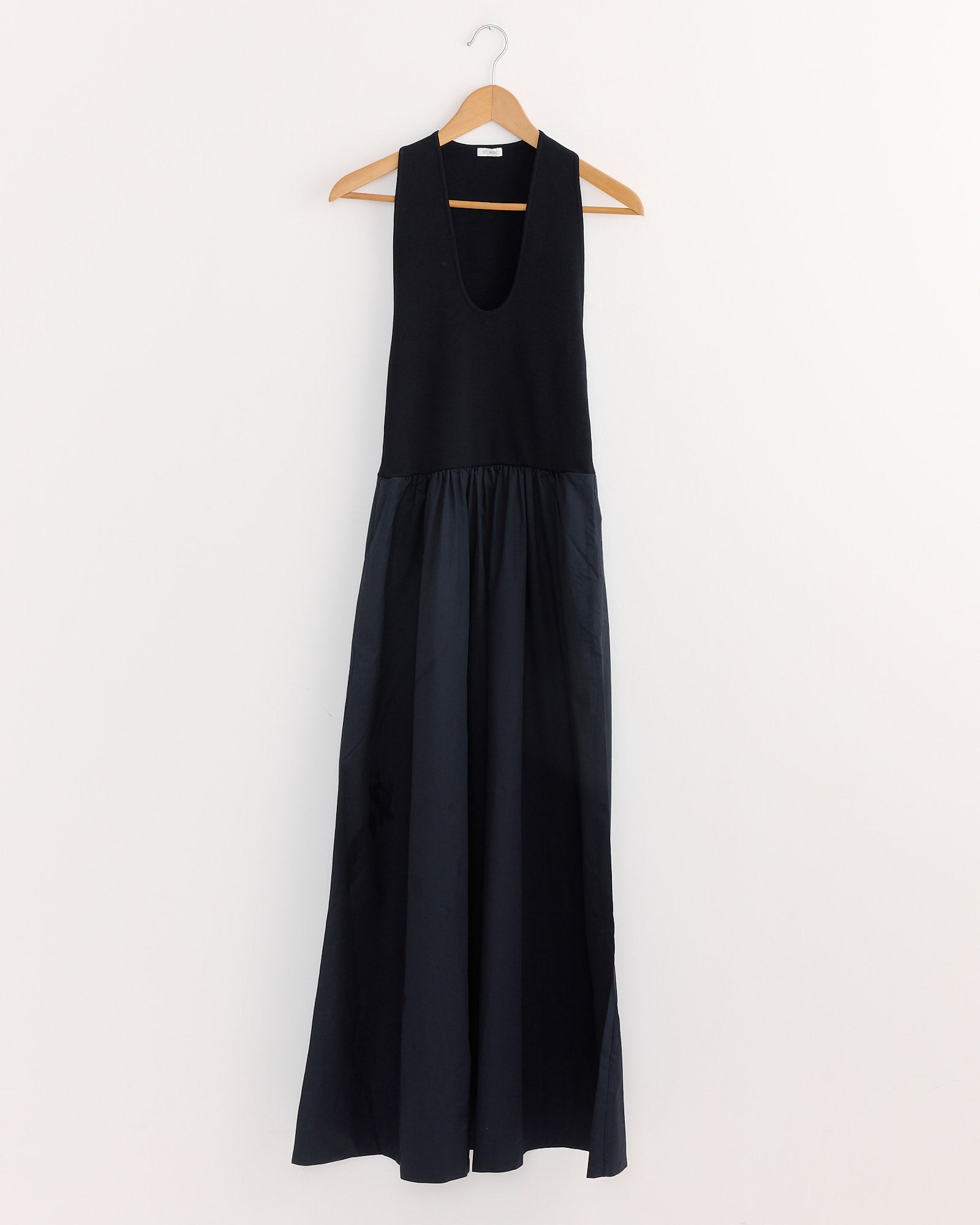 Plunge Neck Dress in Black