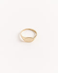 Mini Signet Pinky Ring in 14K Yellow Gold