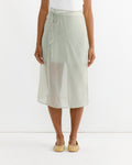 Organza Wrap Skirt in Light Green